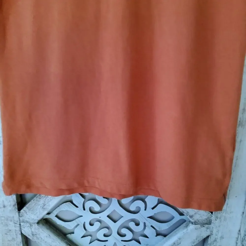 Banana Republic Men's Size Medium Short Sleeve Polo Shirt in Orange